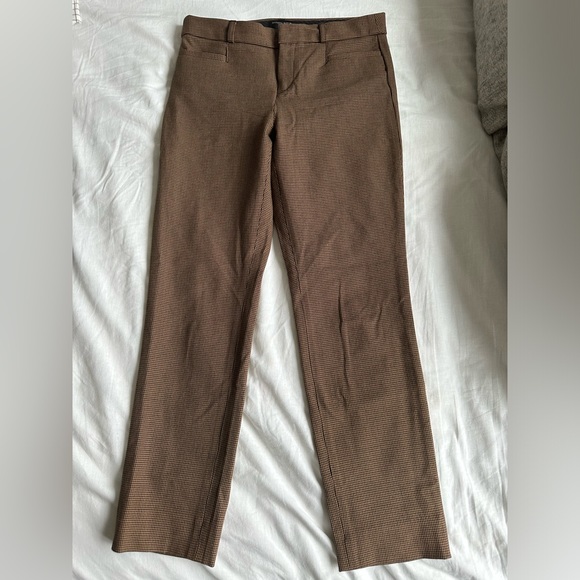 Banana Republic Pants - Banana Republic Sloan Fit Size 2 brown checkered pants